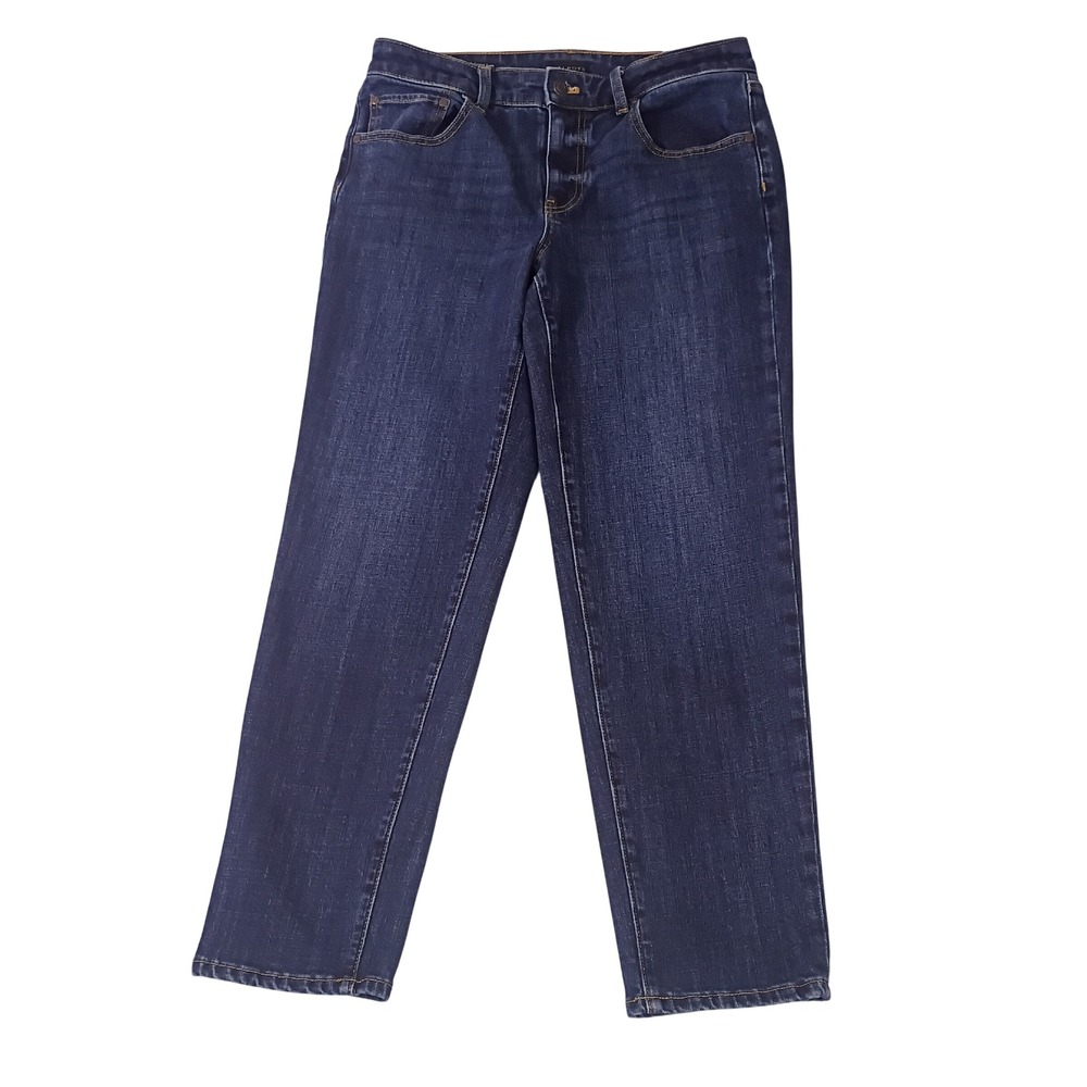 Talbots Everyday Relaxed Jean Corsica Wash Blue Denim Straight Leg Womens Size 6